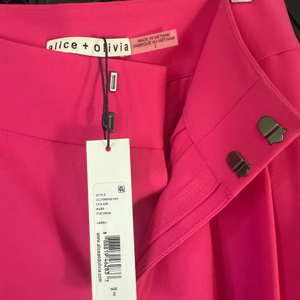 Alice + Olivia Size 2 Shavon Wide Leg Pant NWT - Picture 5 of 6